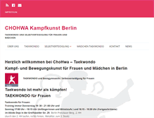 Tablet Screenshot of chohwa.de